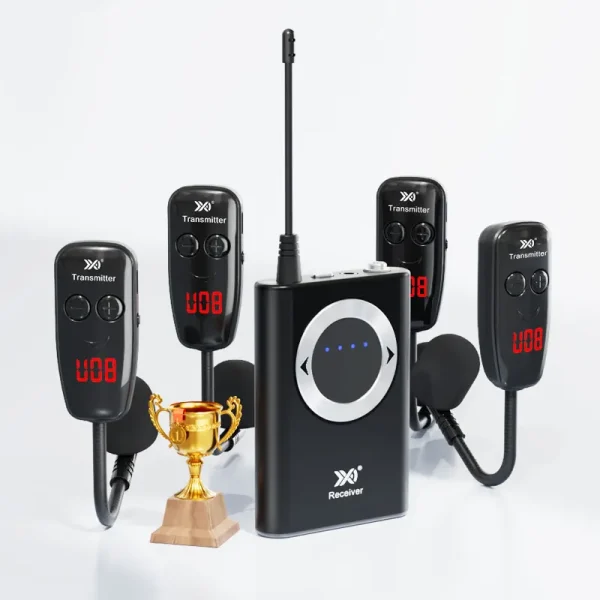 Four Person UHF Headset Microphone