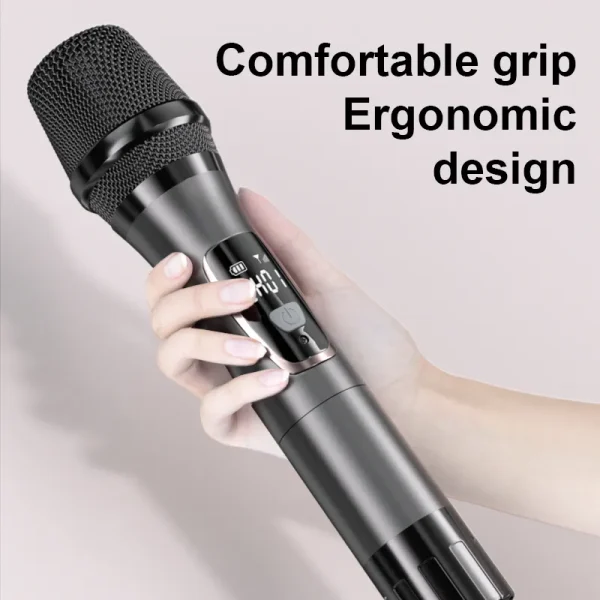 150M Reception 4 Handheld Wireless Metal Microphones for Meetings - Image 6