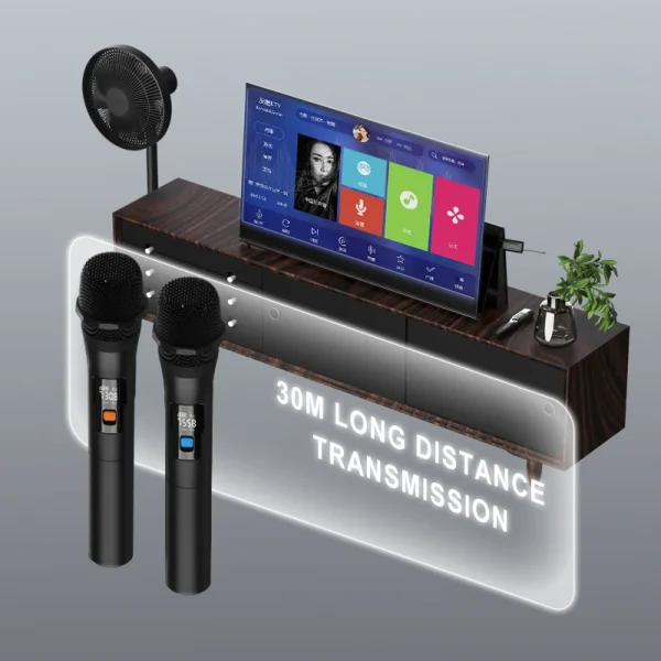Two VHF Professional Handheld MicroPhone for Karaoke Sing Song KTV - Image 5