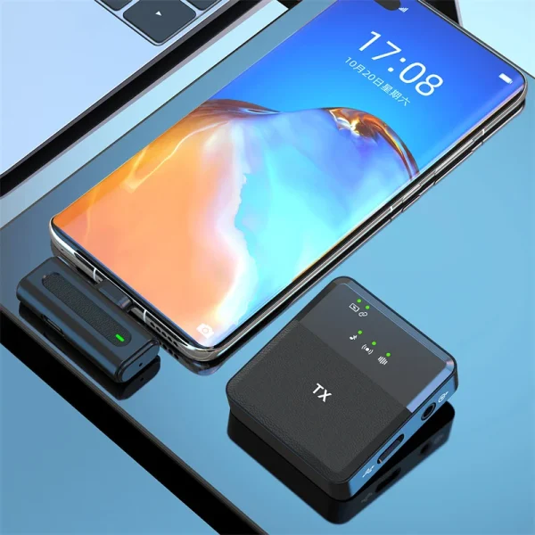 Hot SX8 2.4G Youtube Recording Microphone Studio Wireless Microphone for Video Recording - Image 4