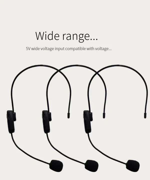 Hot Sale Wireless Microphone Long Range Wireless Microphone  for Speech for Teaching Fm Wireless Microphone Headset - Image 3