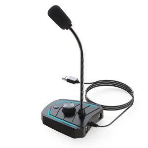 USB Gooseneck Desktop Microphone
