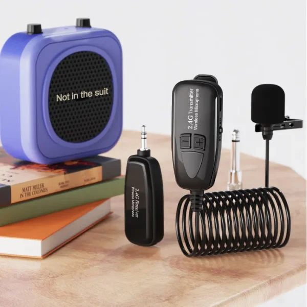 XIEXUNDA lavalier mic 2.4g wireless microphone 50 meters Transmission distance wireless lavalier microphone collar clip - Image 6