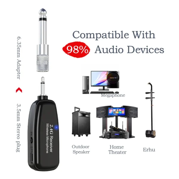 Professional Studio Wireless Music Microphone System - Image 3
