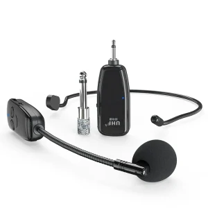 Professional UHF Wireless Headset Microphone System