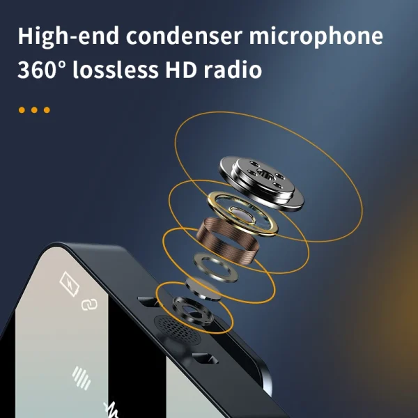 Wireless Lavalier Microphone 2.4G Ultra-Low Delay Lapel Mic with Noise Reduction for Video Recording/Live Streaming/Vlogging - Image 3