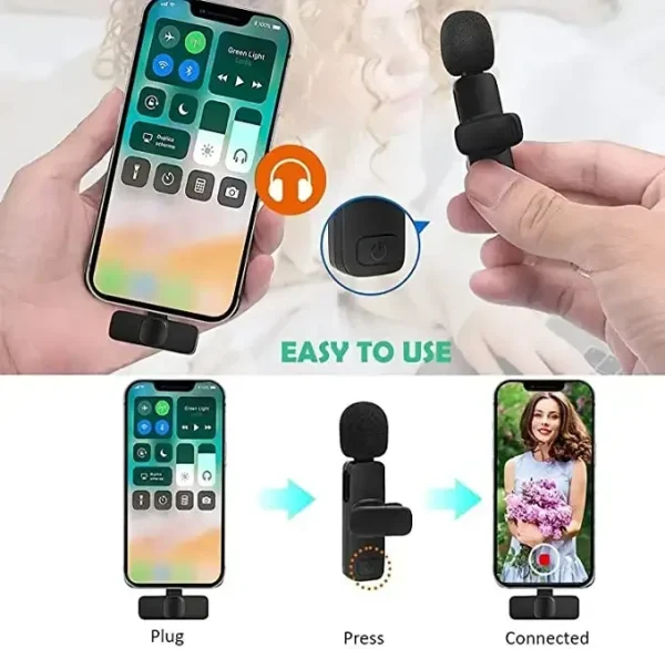 K8 K9 Mini Noise Cancelling Lapel Mic - Image 4