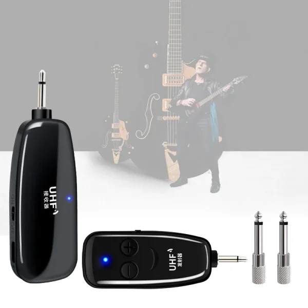 XIEXUNDA Folder-able Wireless Guitar System Microphone Bass Guitar Wireless UHF Receiver - Image 4