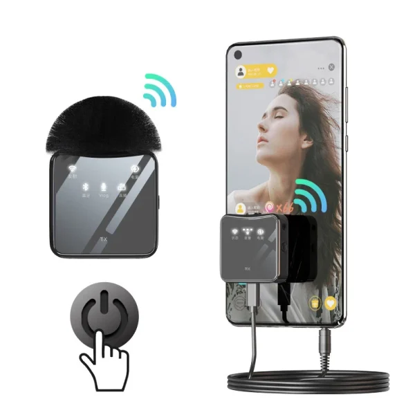 Uhf Wireless Lavalier Microphone With Bodypack Transmitter and  Receiver - Image 2