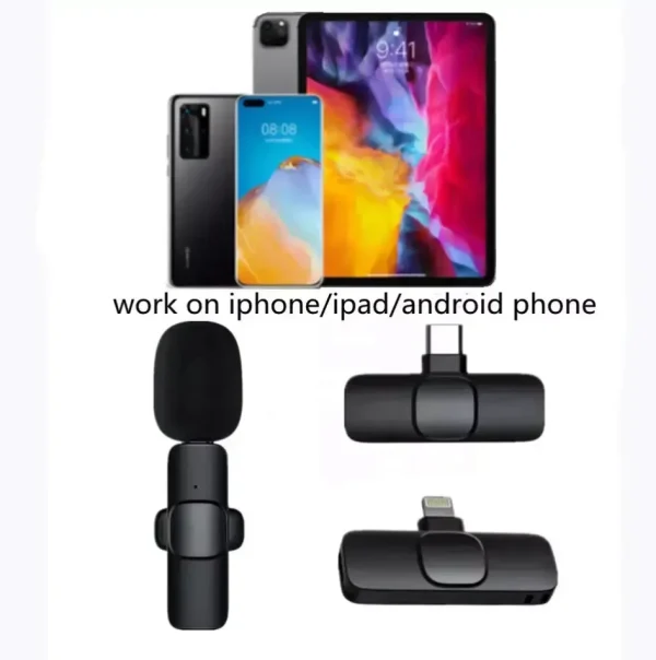 K8 K9 Mini Noise Cancelling Lapel Mic - Image 2