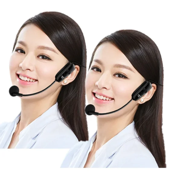 U12F Wireless Headset Microphone UHF Headset Mic System Headset and Handheld 2 in 1 for Voice Amplifier, Stage Speakers, Teacher - Image 5