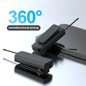 Wireless Microphone for Computer Lapel Clip Professional Mic