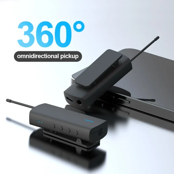 Wireless Microphone for Computer Lapel Clip Professional Mic - Image 5