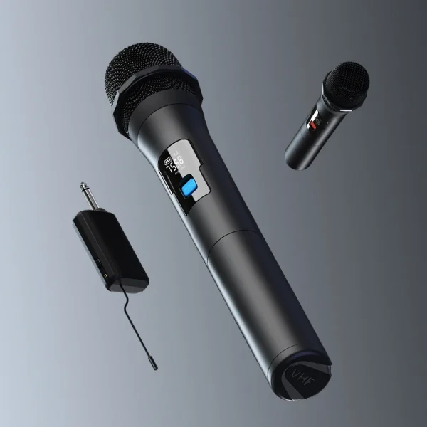 Two VHF Professional Handheld MicroPhone for Karaoke Sing Song KTV