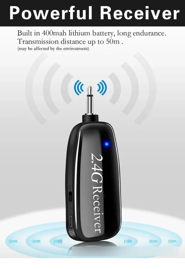 G18 2.4G Lavalier Headset with Microphone Handhold - Image 4