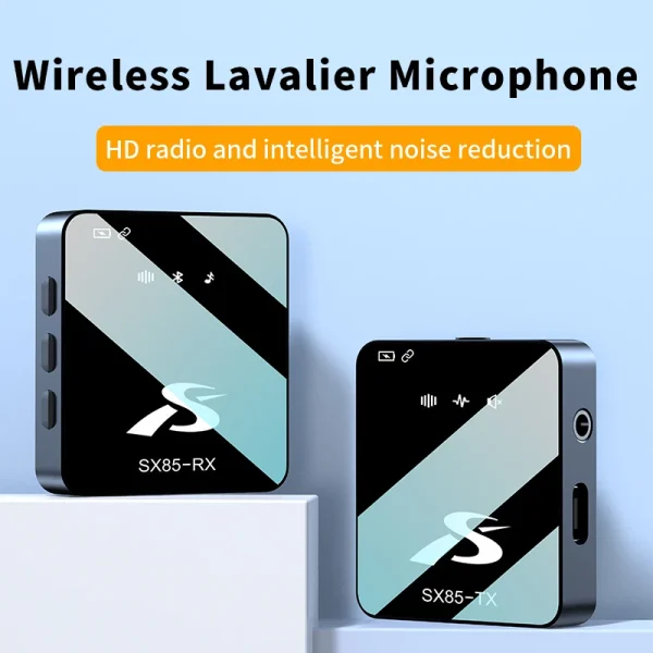 Wireless Lavalier Microphone 2.4G Ultra-Low Delay Lapel Mic with Noise Reduction for Video Recording/Live Streaming/Vlogging - Image 5