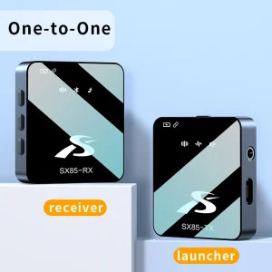 2.4G Ultra-Low Delay Lapel Mic with Noise Reduction for Video Recording