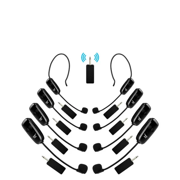 U12F Wireless Headset Microphone UHF Headset Mic System Headset and Handheld 2 in 1 for Voice Amplifier, Stage Speakers, Teacher - Image 3