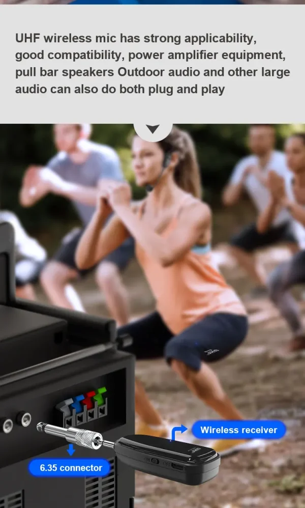 U12A Wireless Headset  Microphone - Image 5
