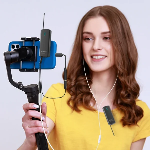 Wireless Microphone for Computer Lapel Clip Professional Mic - Image 6