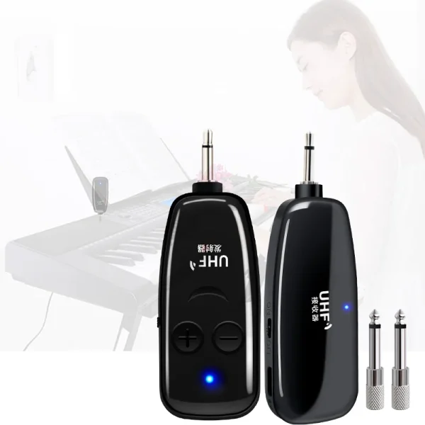 XIEXUNDA Folder-able Wireless Guitar System Microphone Bass Guitar Wireless UHF Receiver - Image 5