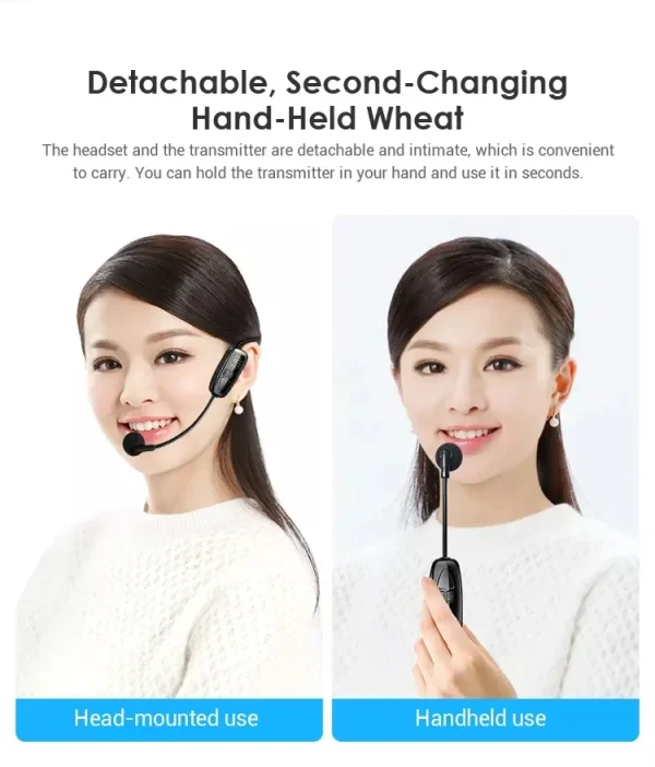 G18 2.4G Lavalier Headset with Microphone Handhold - Image 5