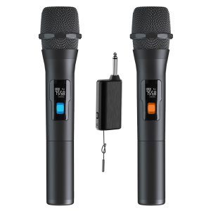 Two VHF Professional Handheld MicroPhone for Karaoke Sing Song KTV