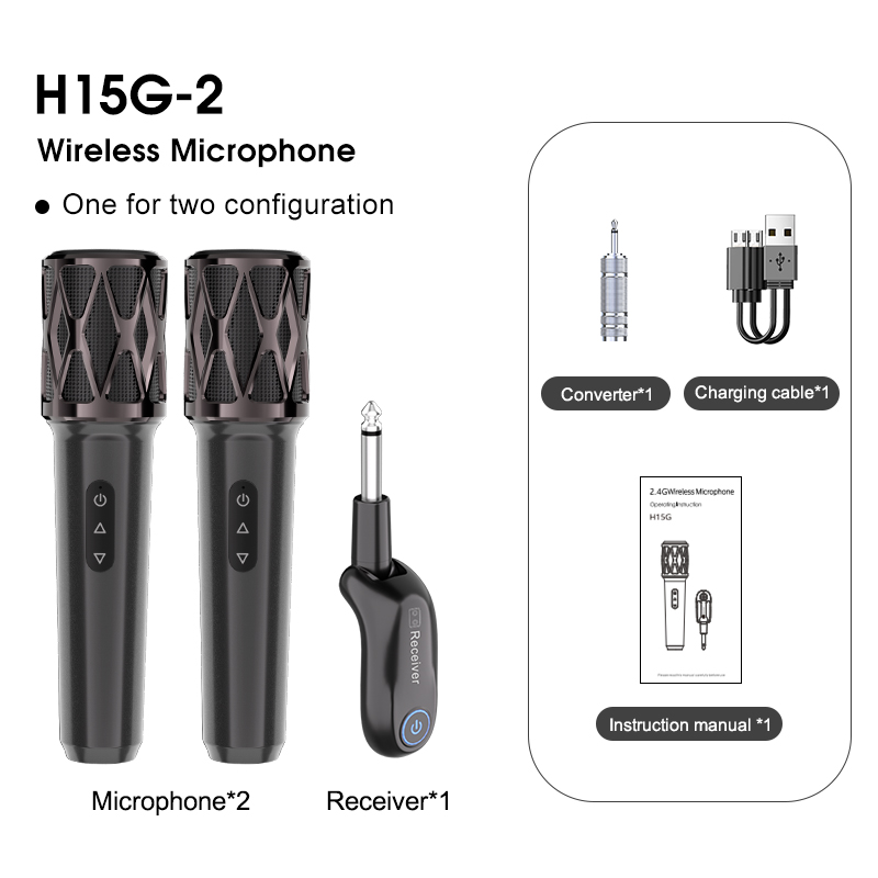 Dual Wireless Handheld Karaoke Teaching Microphone - Image 7
