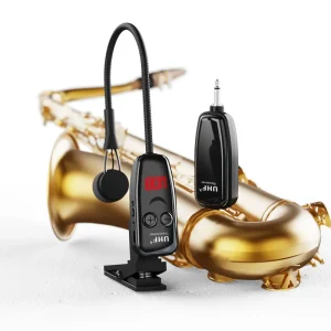 UHF Dual Wireless Saxophone Microphone