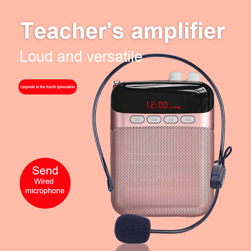 Portable Mini Loudspeaker With Wired Microphone for Teachers/Tour guide - Image 6