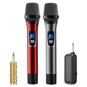 Dual UHF Handheld WIreless Karaoke Microphone With Bluetooth