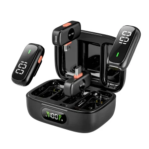 2.4g Wireless Mini Collar Microphone with Charging Box