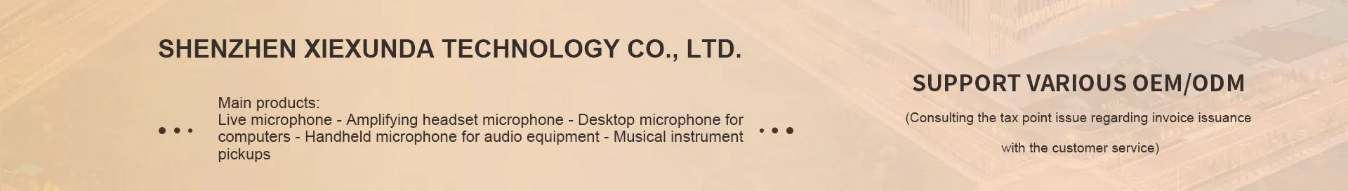 Main products and services