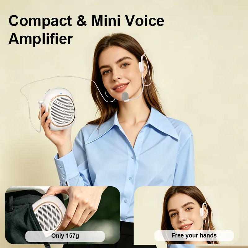 K3 Mini Portable Voice Amplifier with Wired Headset Microphone for Teachers - 图片 5