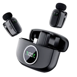 2.4GHz Wireless Lavalier Microphone With Charging Case