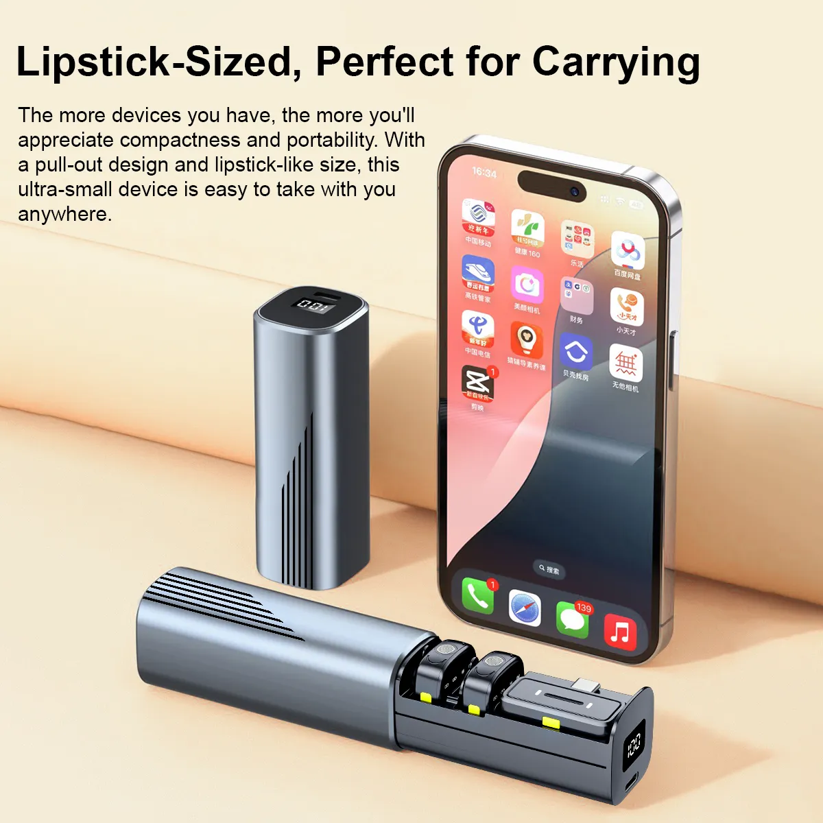 Dual Wireless Lapel Recording Microphone - 图片 6