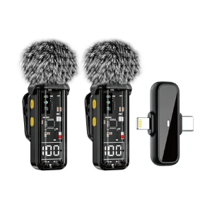 2.4g Dual Mini Wireless Lavalier Microphone