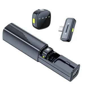 Dual Wireless Lapel Recording Microphone
