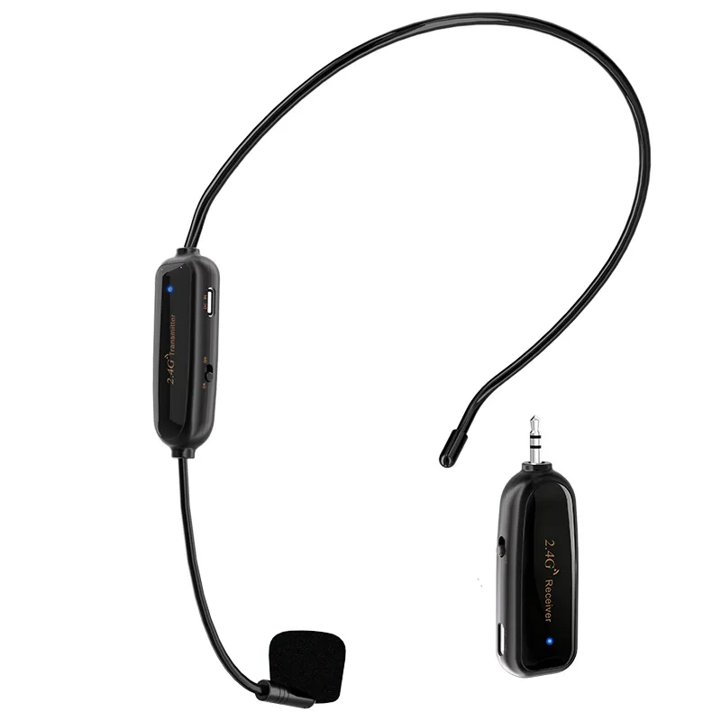 2.4G Wireless Headworn Microphone for Teaching Voice Amplifier