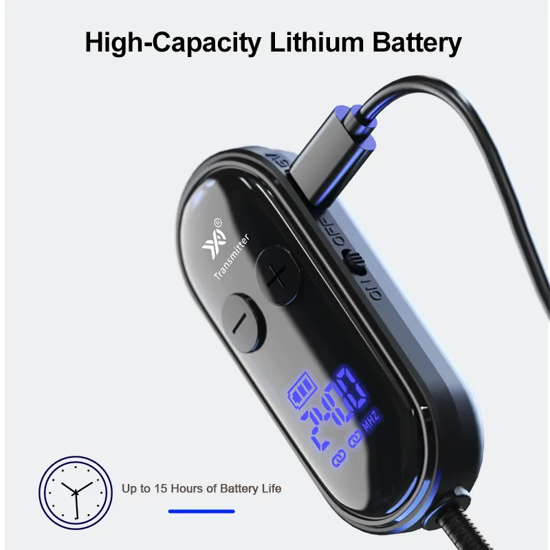 2.4G Wireless Flute Microphone Clip-on Instrument Mic - 图片 4