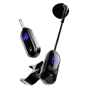 2.4G Wireless Flute Microphone Clip-on Instrument Mic