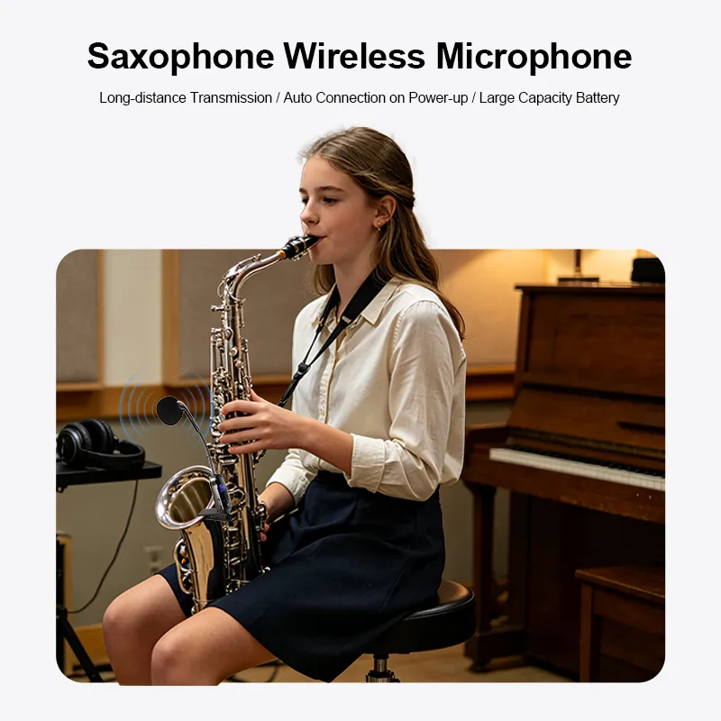 2.4G Wireless Saxophone Instrument Microphone - 图片 4