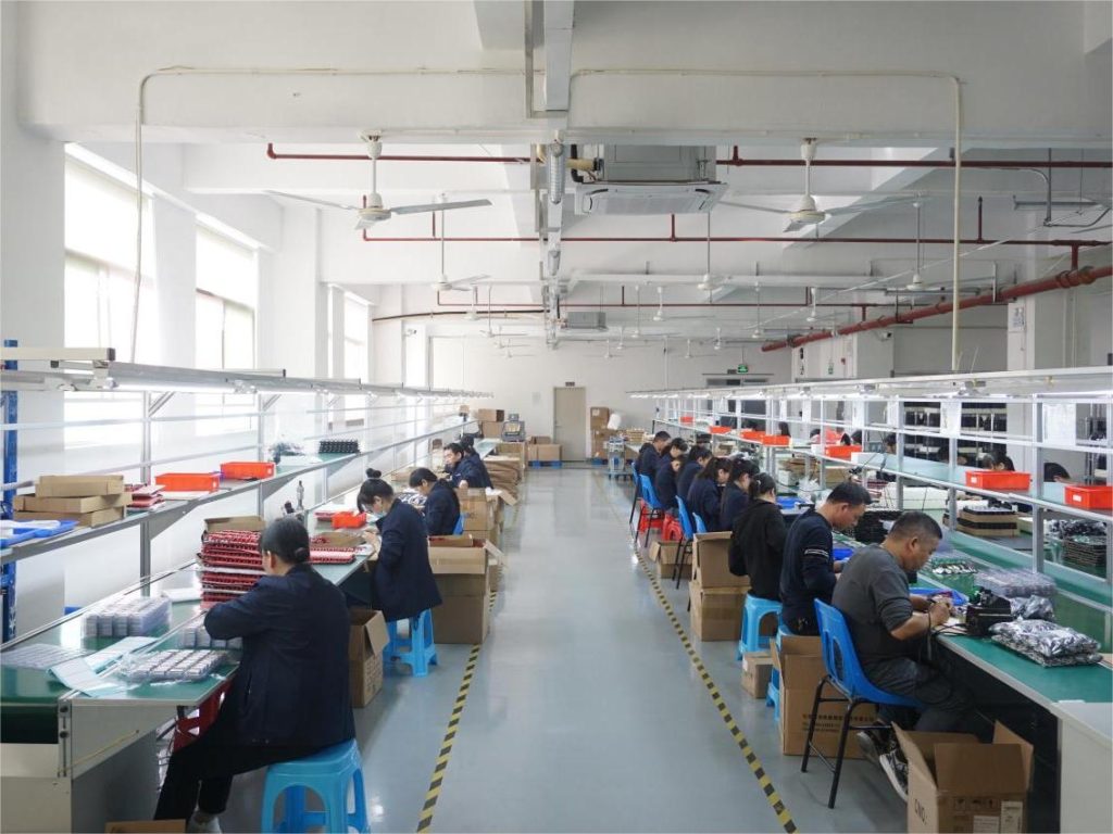 Shenzhen Xiexunda Microphone Factory in China Assembly Line